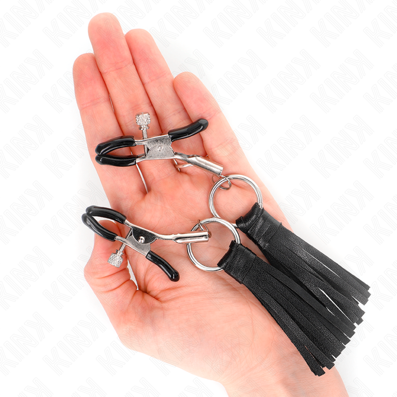 KINK - PINCES À TETONS EN CUIRETTE 6 CM