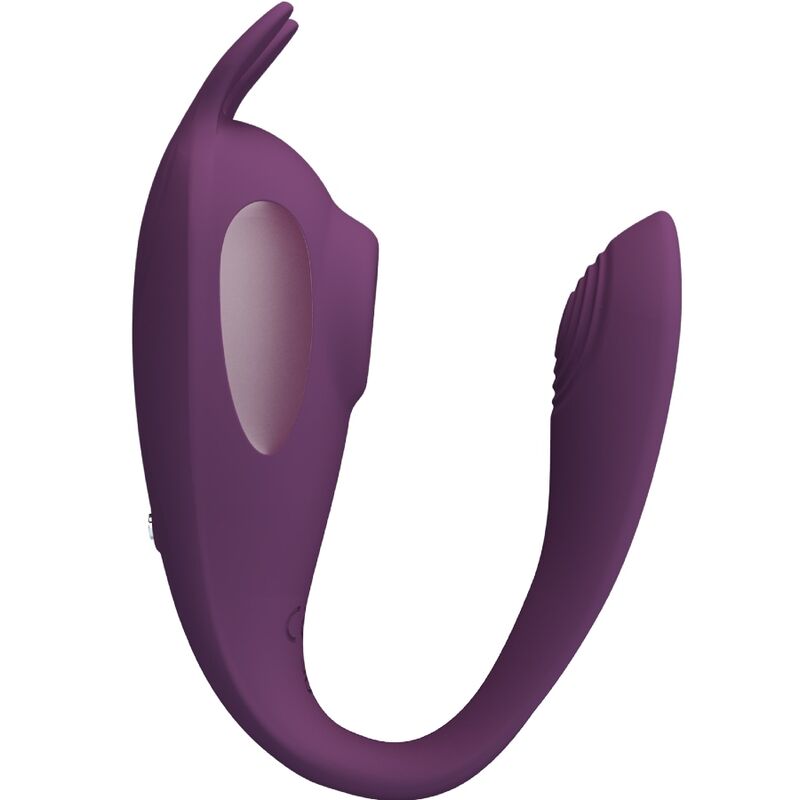 PRETTY LOVE - STIMULATEUR SHEY CONNECTÉ APP LONGUE DISTANCE 10 VIBRATIONS 10 MODES TACTILES DOUBLE STIMULATION