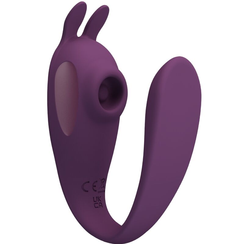 PRETTY LOVE - STIMULATEUR SHEY CONNECTÉ APP LONGUE DISTANCE 10 VIBRATIONS 10 MODES TACTILES DOUBLE STIMULATION