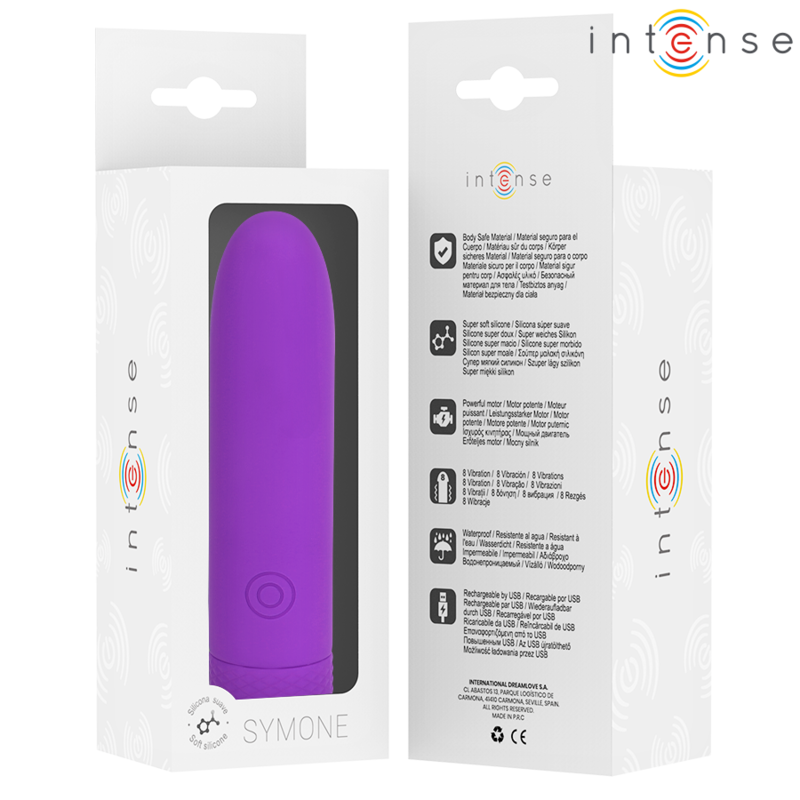 INTENSE - SYMONE MINI VIBRO DE VOYAGE USB 8 VIBRATIONS