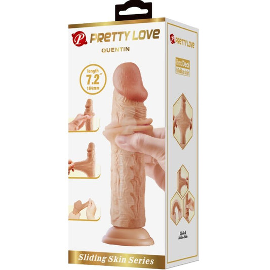 PRETTY LOVE - GODE VENTOUSE RÉALISTE QUENTIN 18 CM