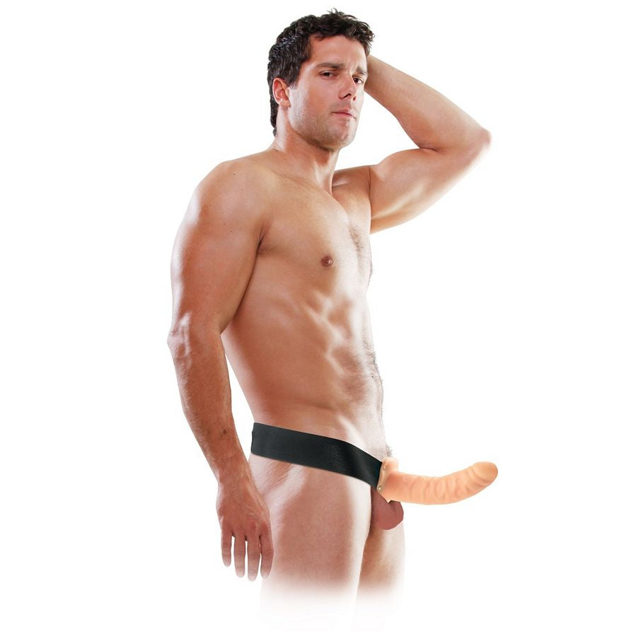 FETISH FANTASY SERIES - HARNAIS GODE CREUX 20 CM SANGLE-ON NATUREL