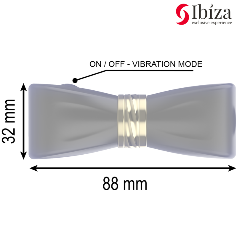 IBIZA - STIMULATEUR CLITORIDIEN BOW 3 TETES SILICONE LUXE NOIR