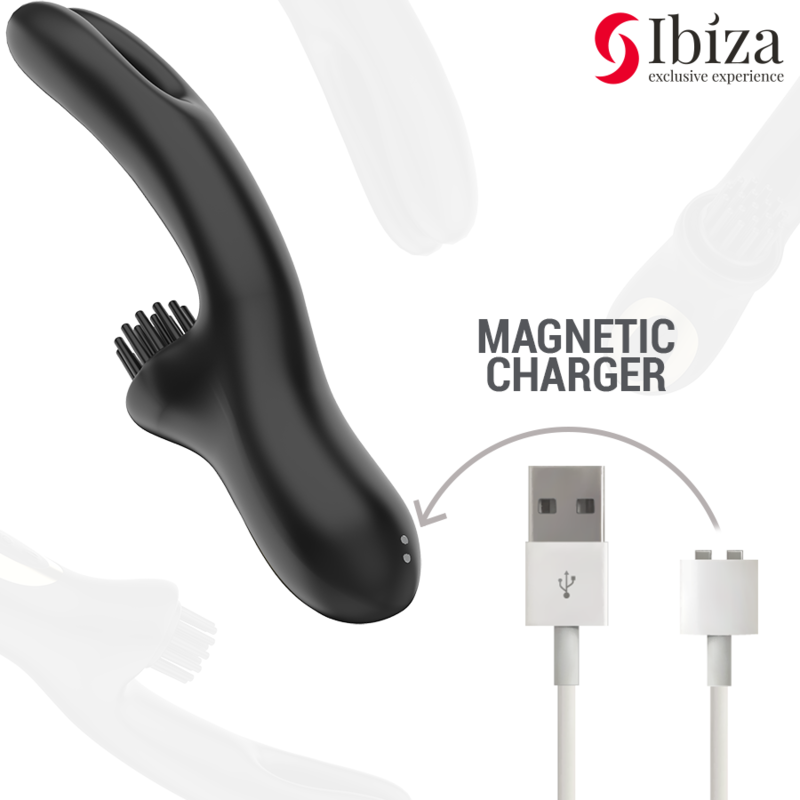 IBIZA - VIBRATEUR RABBIT HI-TECH TRIPLE MOTEUR 10 MODES VIBRATION 6 MODES BALANCEMENT 7 MODES BROSSAGE