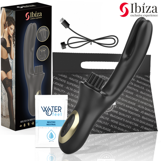 IBIZA - VIBRATEUR RABBIT HI-TECH TRIPLE MOTEUR 10 MODES VIBRATION 6 MODES BALANCEMENT 7 MODES BROSSAGE