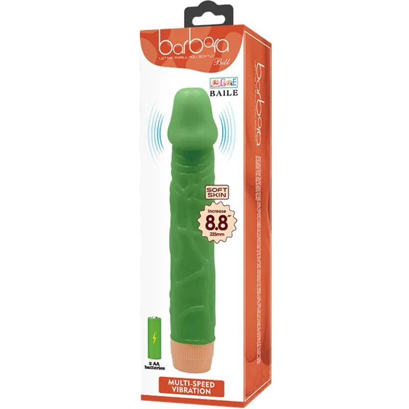 BAILE - VIBRATEUR RÉALISTE BILL 22,5 CM VERT - Incandessens