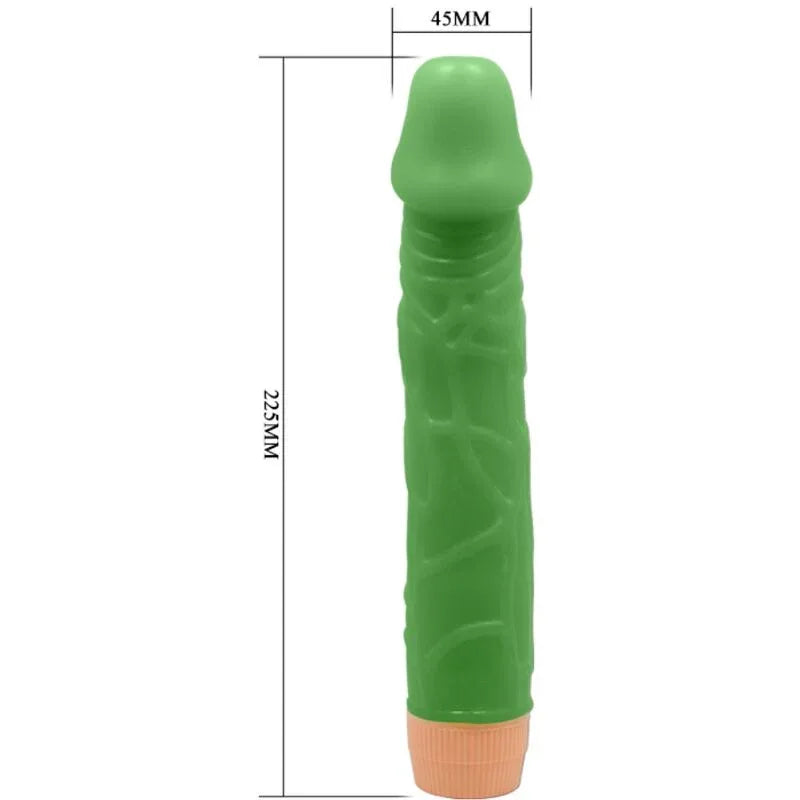 BAILE - VIBRATEUR RÉALISTE BILL 22,5 CM VERT - Incandessens