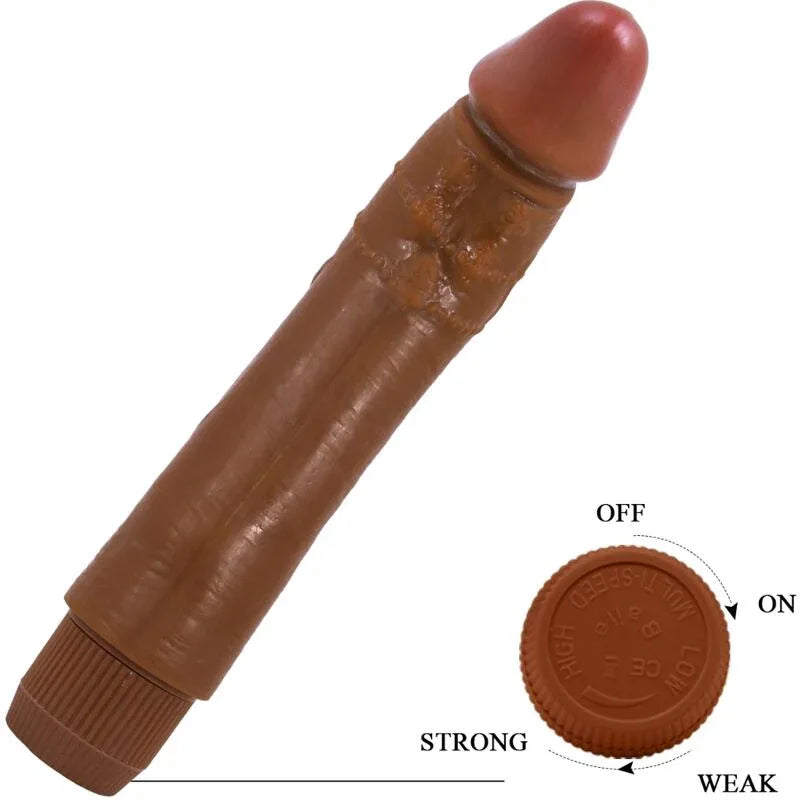 BAILE - VIBRATEUR RÉALISTE DYBBUK 24 CM MULÂTRE - Incandessens