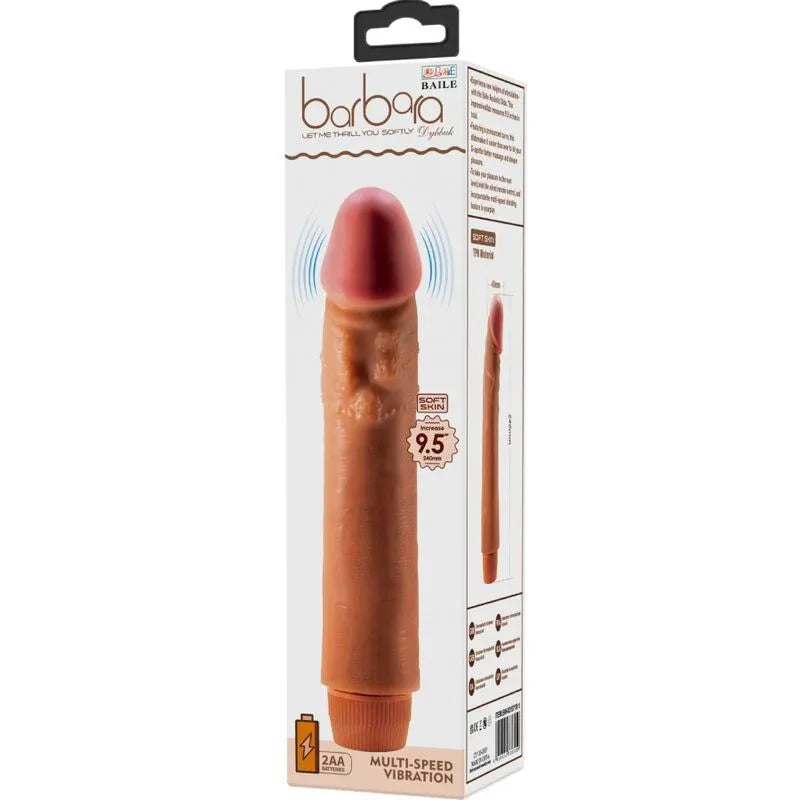 BAILE - VIBRATEUR RÉALISTE DYBBUK 24 CM MULÂTRE - Incandessens