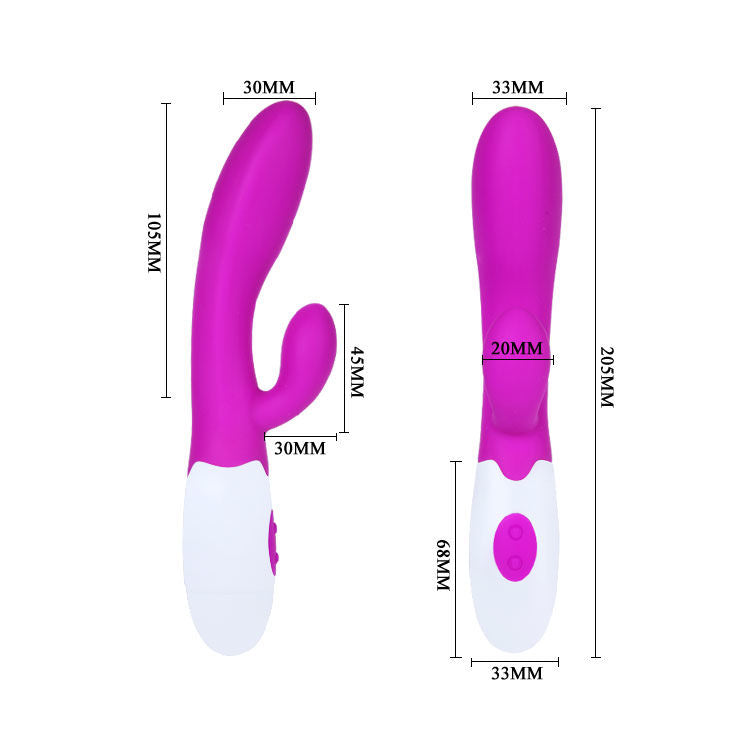 PRETTY LOVE - VIBROMASSEUR ALVIS AVEC STIMULATEUR DE CLITORIS
