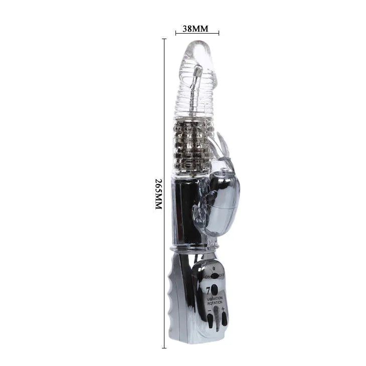 BAILE - ROTATEUR TRANSPARENT MISSILE AMOUR 26.5 CM - Incandessens