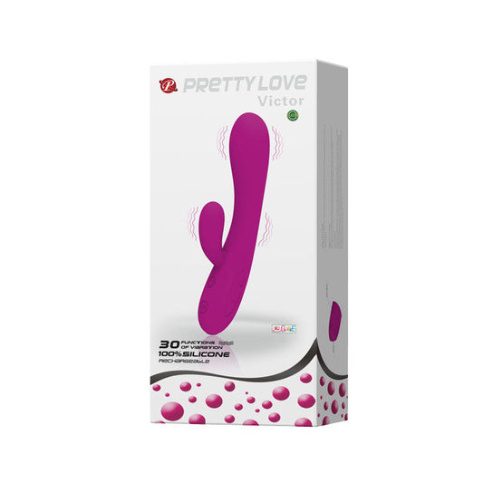 PRETTY LOVE -  VIBROMASSEUR SMART VIBRATEUR VICTOR AVEC STIMULATEUR DE CLITORIS