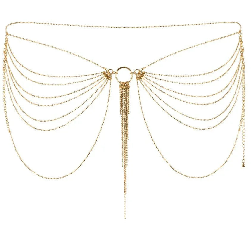 BIJOUX - MAGNIFIQUE BIJOU CHAÎNE MÉTAL POUR TAILLE DORÉE - Incandessens