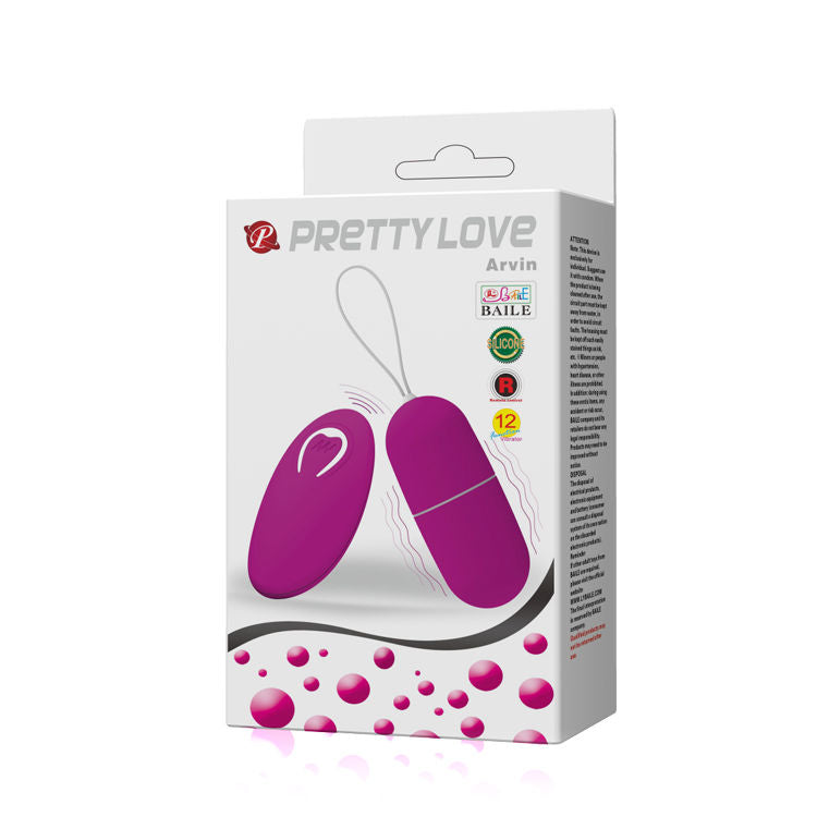 PRETTY LOVE - OEUF VIBRANT ARVIN TÉLÉCOMMANDE