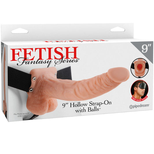 FETISH FANTASY SERIES - GODE CEINTURE HARNAIS CREUX 22,9 CM CHAIR