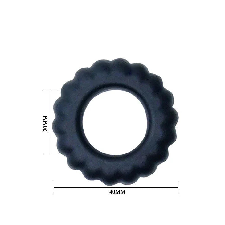 BAILE - COCKRING TITAN NOIR 2 CM - Incandessens