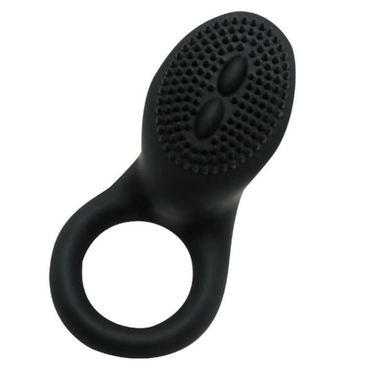 PRETTY LOVE - COBRA ANNEAU VIBRANT COCKRING SILICONE STIMULATEUR CLITORIS - NOIR