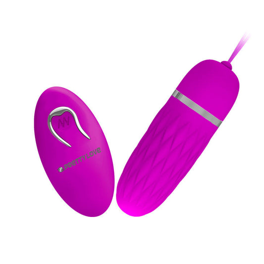 PRETTY LOVE - OEUF VIBRANT DAWN SILICONE 12 MODES TÉLÉCOMMANDE LILAS