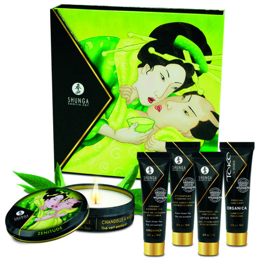 SHUNGA - KIT MASSAGE THÉ VERT BIO SECRET GEISHA