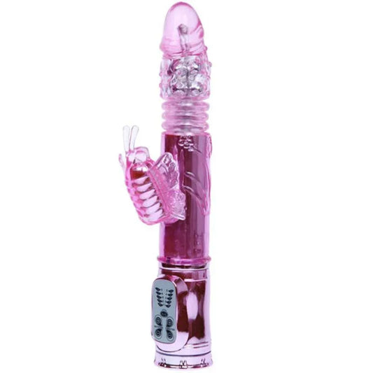 BAILE - VIBRATEUR RECHARGEABLE AVEC STIMULATEUR DE PAPILLON ROTATION ET THROBBING - Incandessens