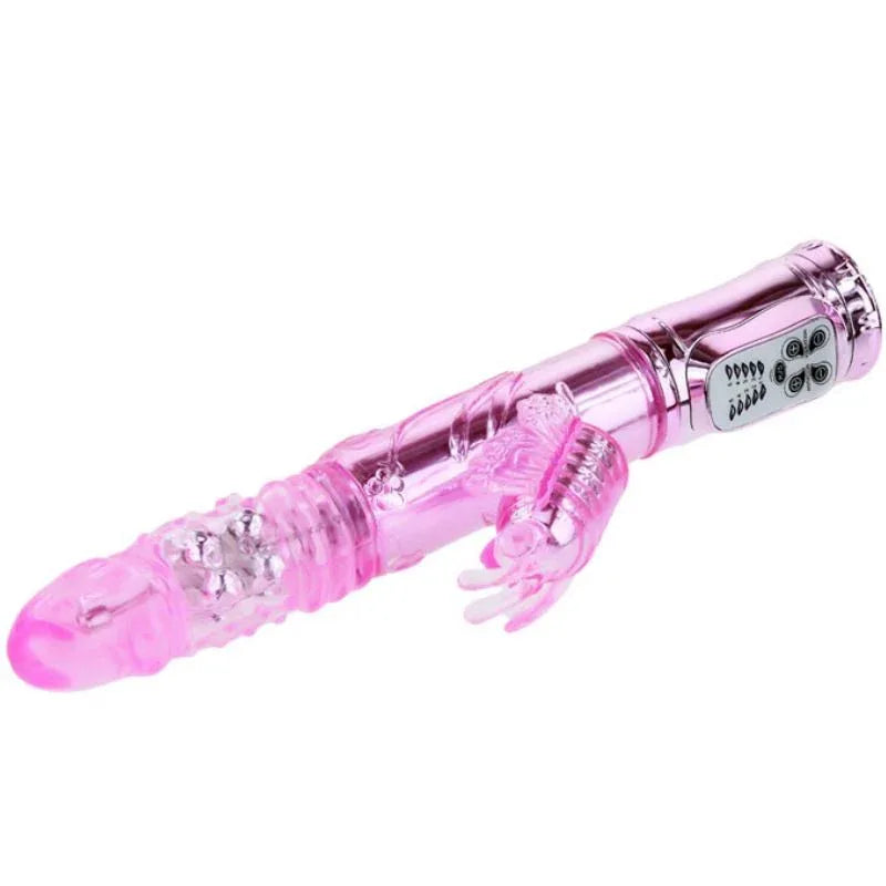 BAILE - VIBRATEUR RECHARGEABLE AVEC STIMULATEUR DE PAPILLON ROTATION ET THROBBING - Incandessens
