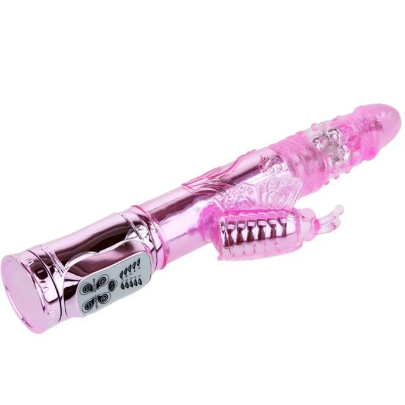 BAILE - VIBRATEUR RECHARGEABLE AVEC STIMULATEUR DE PAPILLON ROTATION ET THROBBING - Incandessens