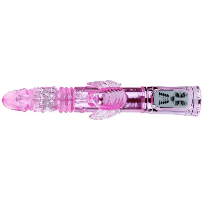 BAILE - VIBRATEUR RECHARGEABLE AVEC STIMULATEUR DE PAPILLON ROTATION ET THROBBING - Incandessens