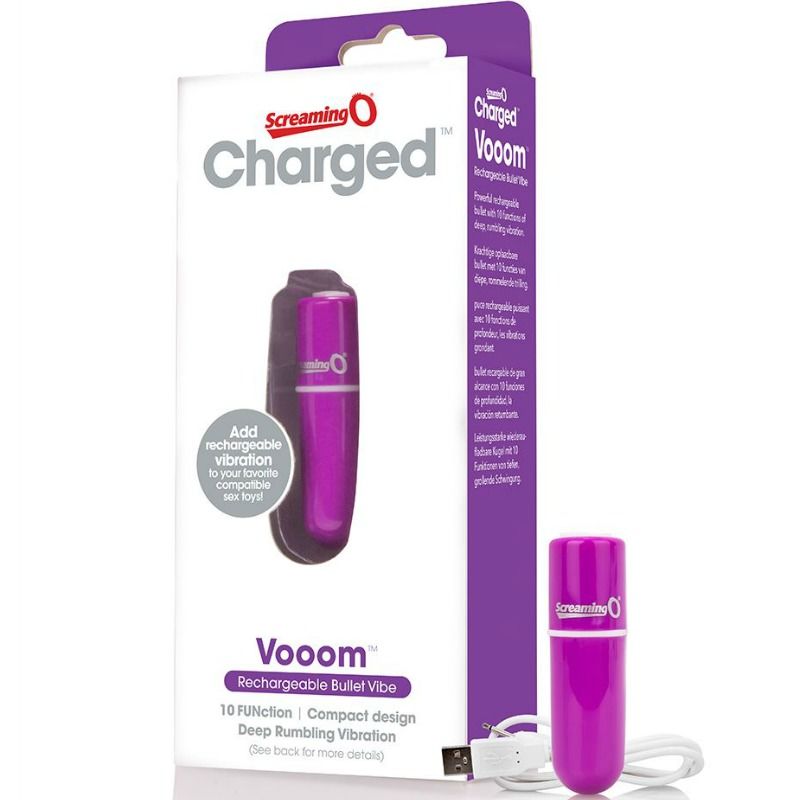 SCREAMING O - MINI VIBRO RECHARGEABLE VOOOM VIOLET
