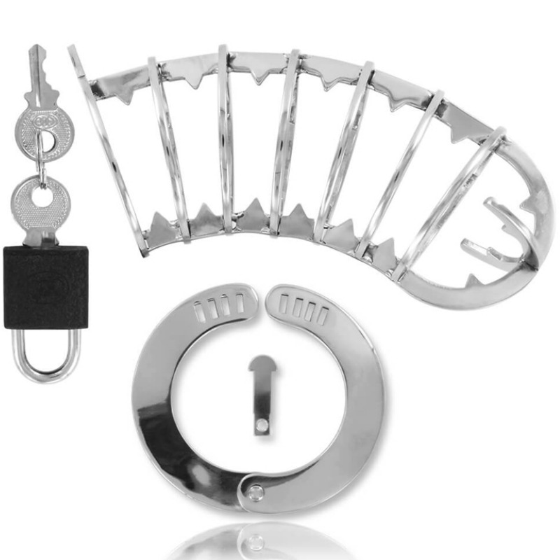 METAL HARD - CAGE DE CHASTETE AVEC SERRURE 14 CM
