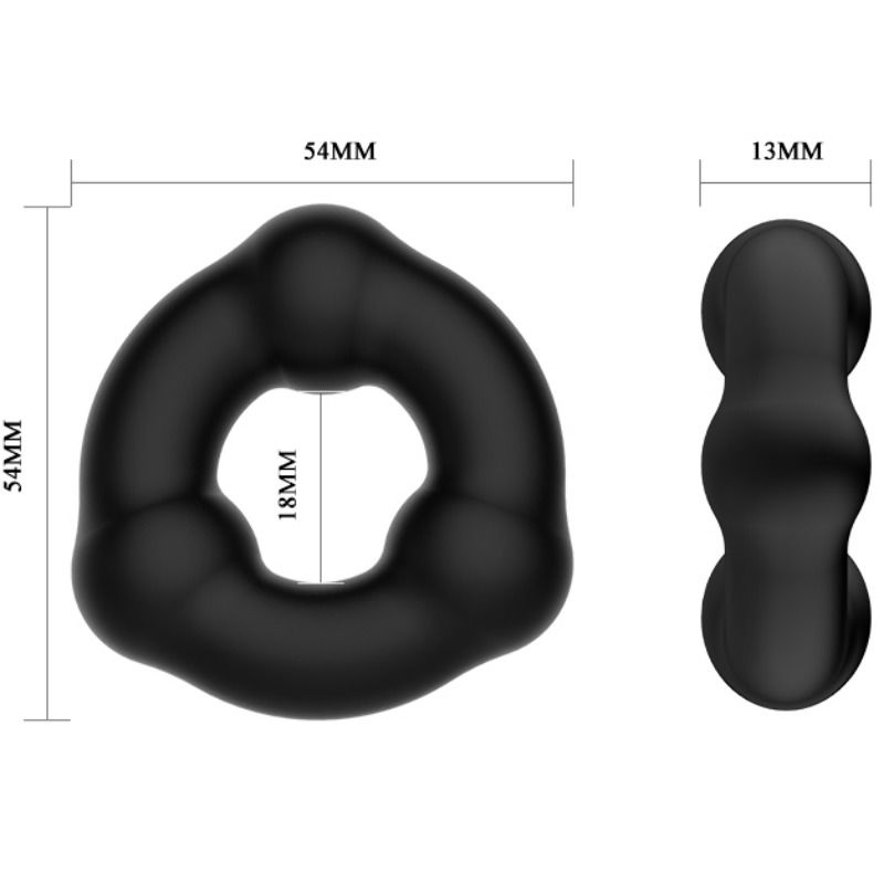CRAZY BULL - ANNEAU EN SILICONE SUPER DOUX AVEC NODULES