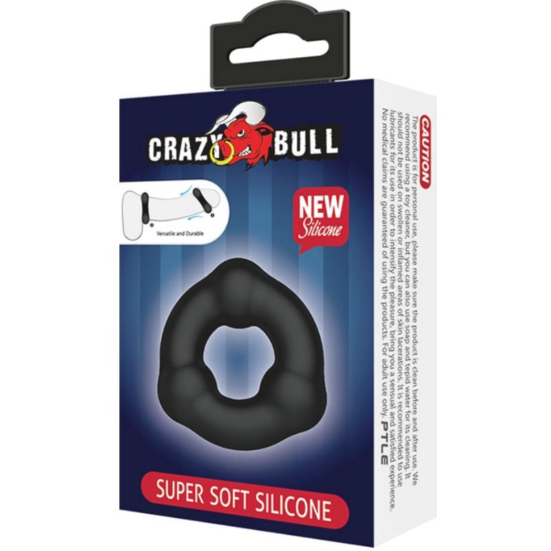 CRAZY BULL - ANNEAU EN SILICONE SUPER DOUX AVEC NODULES