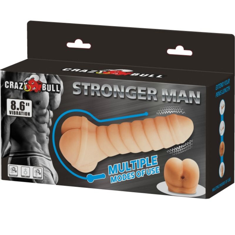 CRAZY BULL - MASTURBATEUR  MULTIFONCTIONNEL 21.8 CM