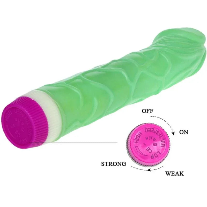 BAILE - VIBRATEUR VAGUES DE PLAISIR 23 CM VERT - Incandessens