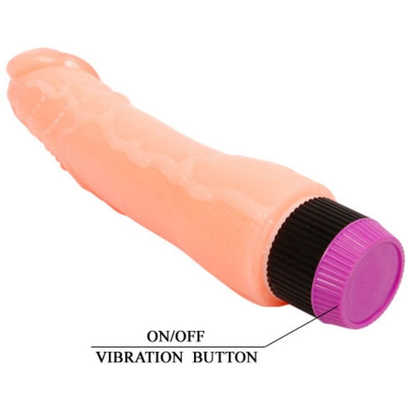 BAILE - VIBROMASSEUR RÉALISTE FLEXIBLE ÉTANCHE MULTI-VITESSES 24 CM