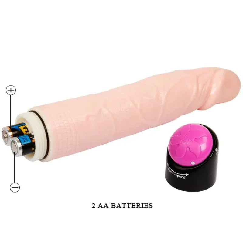BAILE - VIBRATION ET ROTATION SEXUELLES COLORÉES 24 CM - Incandessens