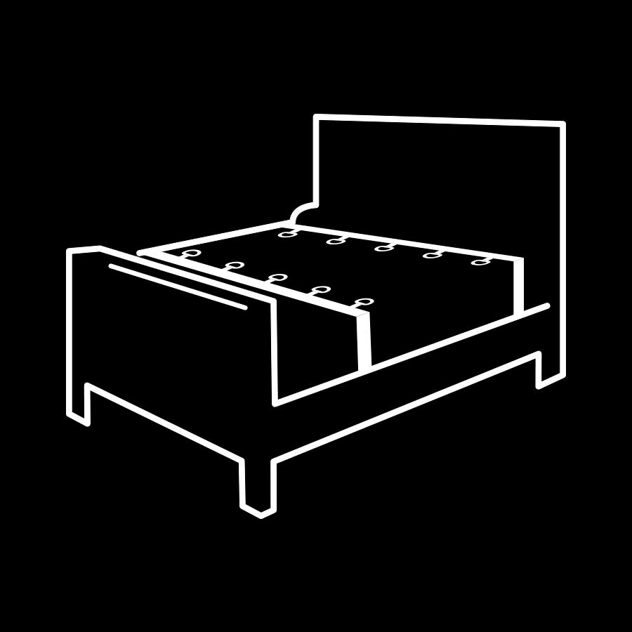 FETISH SUBMISSIVE - ENSEMBLE DE LIENS DE LIT DE LUXE AVEC DOUBLURE EN NEOPRÈNE