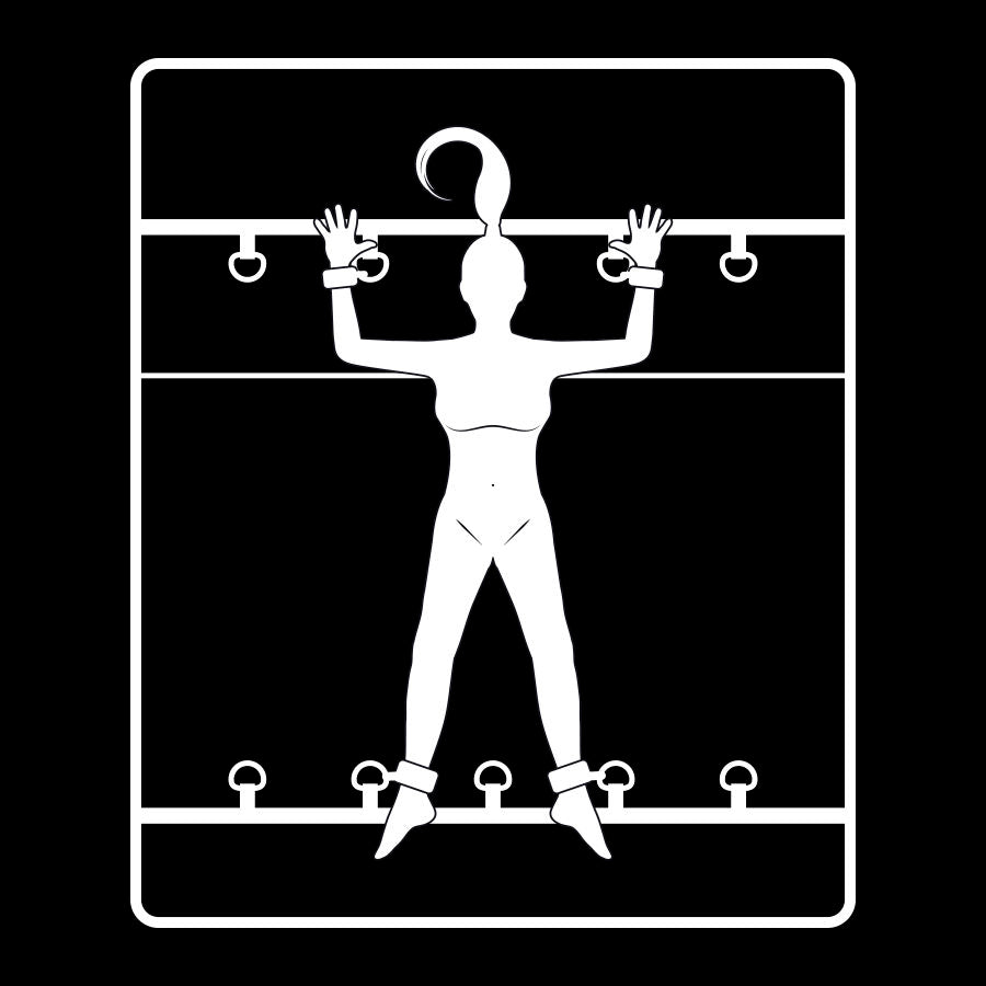 FETISH SUBMISSIVE - ENSEMBLE DE LIENS DE LIT DE LUXE AVEC DOUBLURE EN NEOPRÈNE