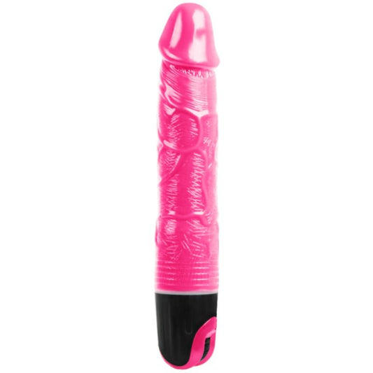 BAILE - VIBROMASSEUR RÉALISTE VEINÉ FLEXIBLE MULTI-VITESSES TPR ROSE