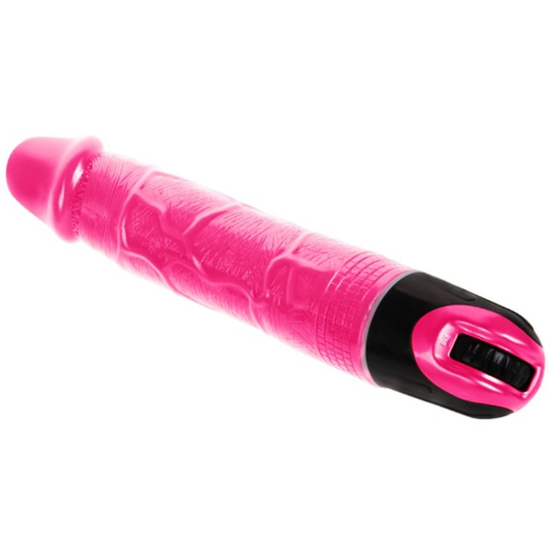 BAILE - VIBROMASSEUR RÉALISTE VEINÉ FLEXIBLE MULTI-VITESSES TPR ROSE