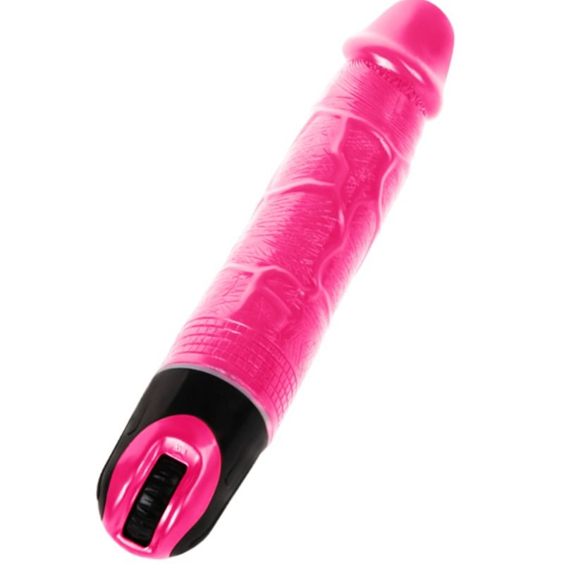 BAILE - VIBROMASSEUR RÉALISTE VEINÉ FLEXIBLE MULTI-VITESSES TPR ROSE