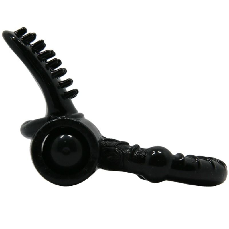 BAILE - SWEET RING ANNEAU VIBRANT AVEC LAPIN STIMULATEUR CLITORIS NOIR
