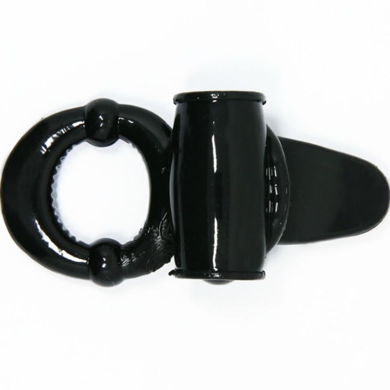 BAILE - SWEET RING ANNEAU VIBRANT AVEC LAPIN STIMULATEUR CLITORIS NOIR