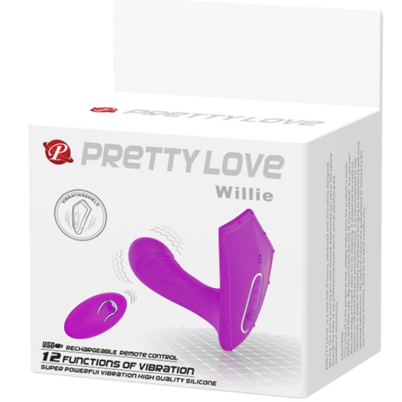 PRETTY LOVE - WILLIE STIMULATEUR DE POINT G DISCRET TÉLÉCOMMANDE
