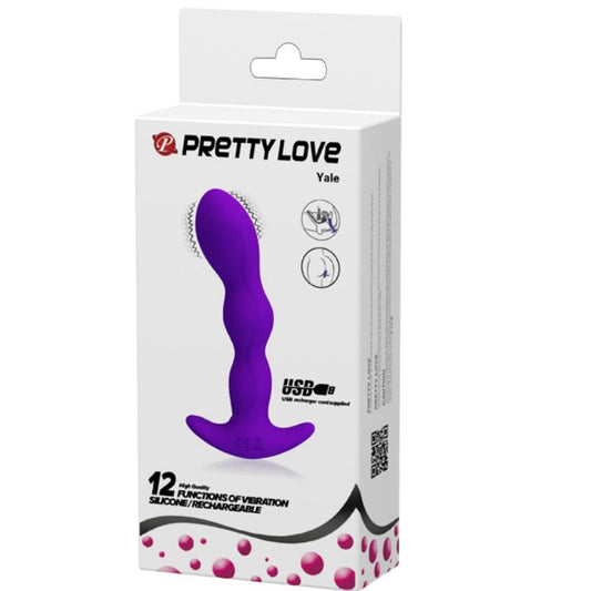 PRETTY LOVE - MASSEUR ANAL 12 MODES DE VIBRATION LILAS