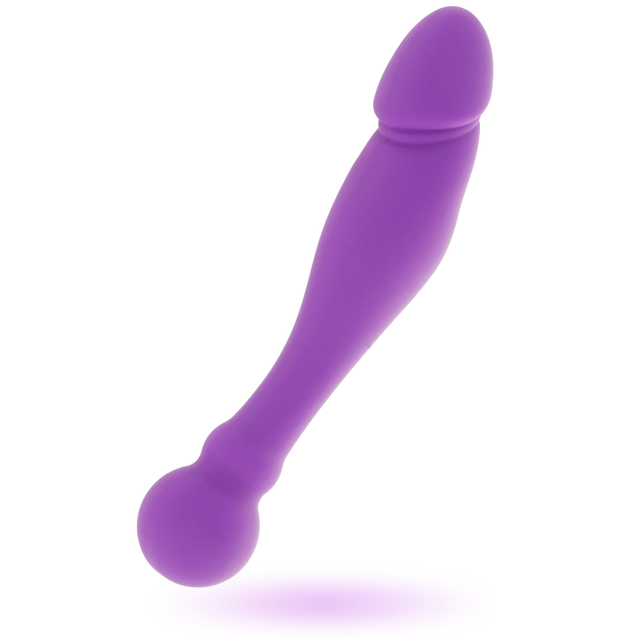 INTENSE - GODE SILICONE RICK DOUBLE EFFET LILAS