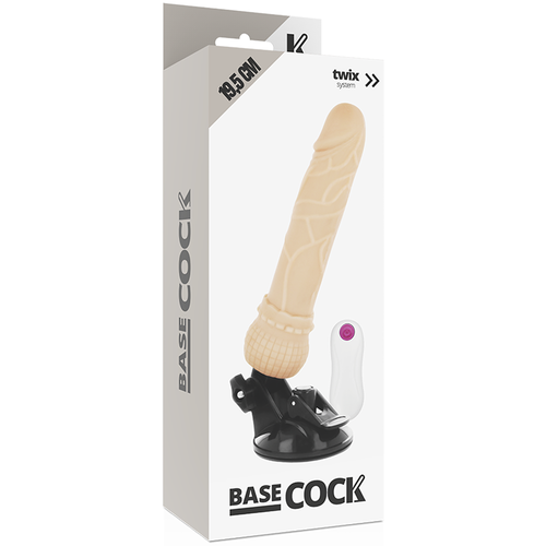 BASECOCK - GODE VIBRANT RÉALISTE SUR PIED VENTOUSE