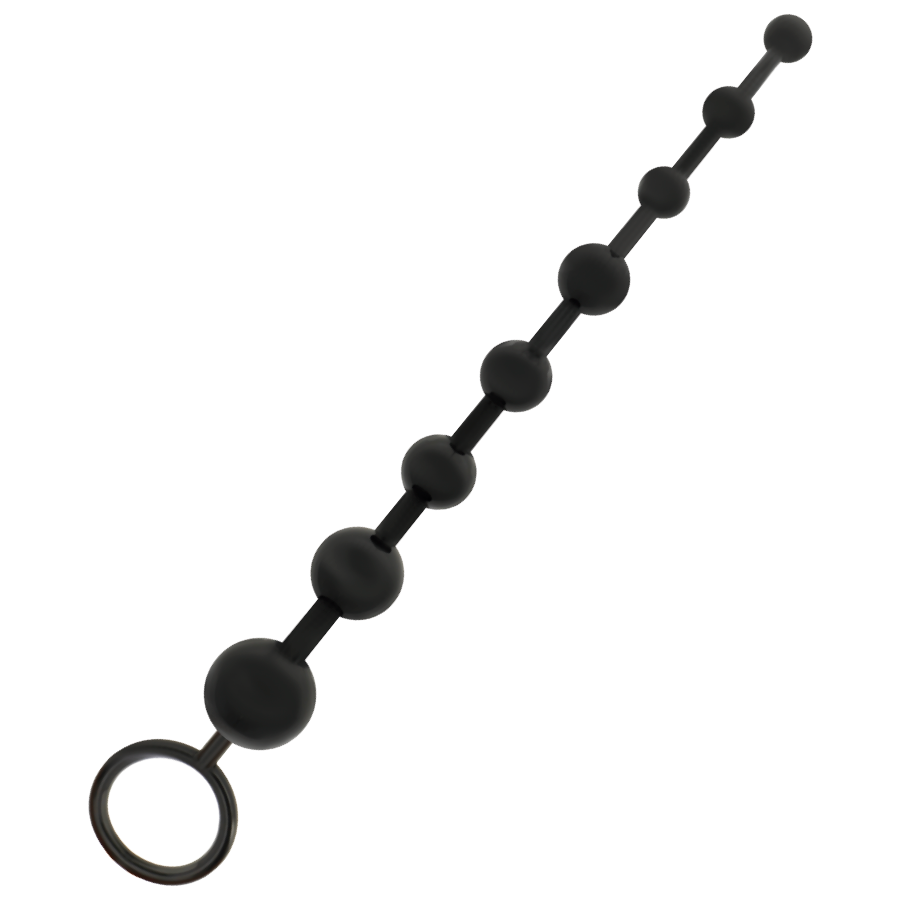 ADDICTED TOYS - PERLES ANALES 8 BOULES NOIR 29 CM DÉBUTANT PROGRESSIF