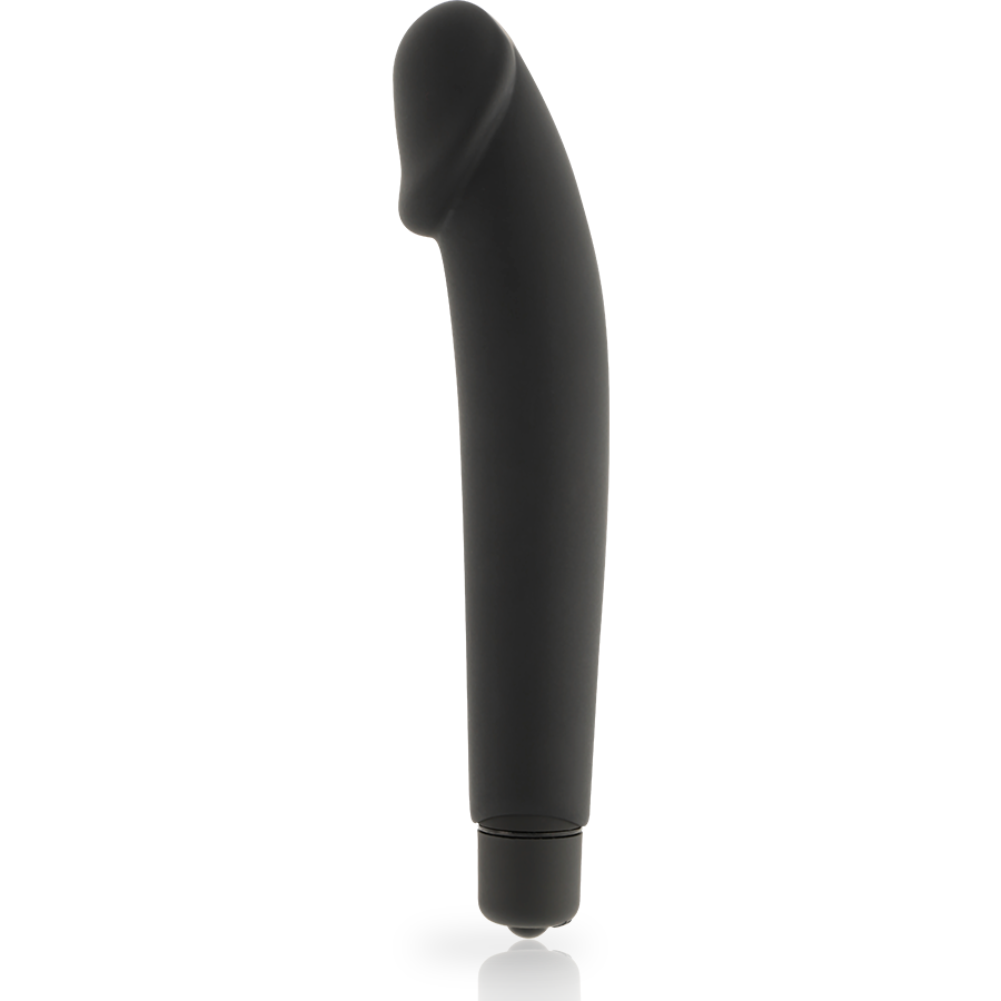 DOLCE VITA - VIBRATEUR RÉALISTE NOIR SILICONE 7 MODES WATERPROOF 158MM
