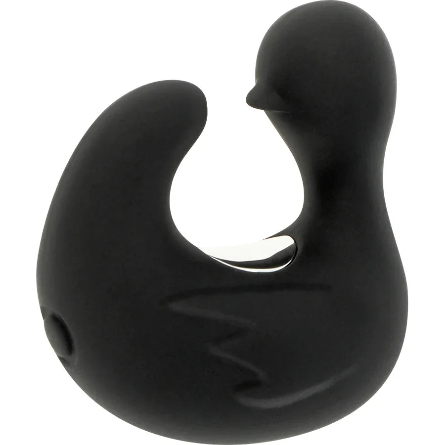BLACK&SILVER - CANARD RECHARGEABLE EN SILICONE STIMULANT DUCKYMANIA - Incandessens