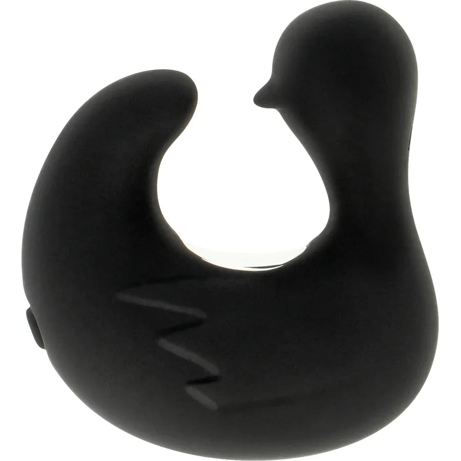 BLACK&SILVER - CANARD RECHARGEABLE EN SILICONE STIMULANT DUCKYMANIA - Incandessens